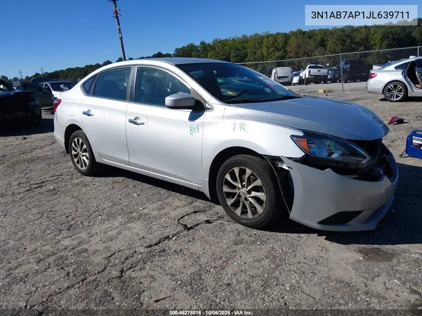 NISSAN SENTRA 2018, VIN 3N1AB7AP1JL639711