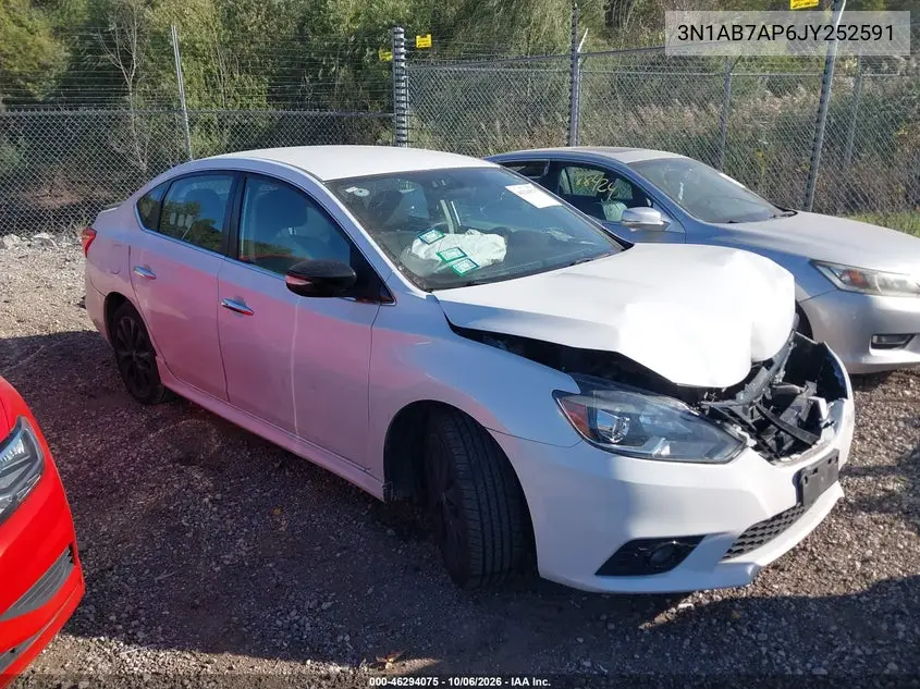 NISSAN SENTRA 2018, VIN 3N1AB7AP6JY252591