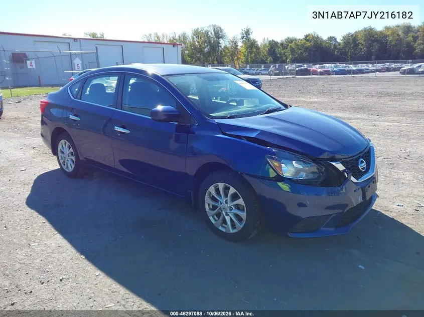 NISSAN SENTRA 2018, VIN 3N1AB7AP7JY216182