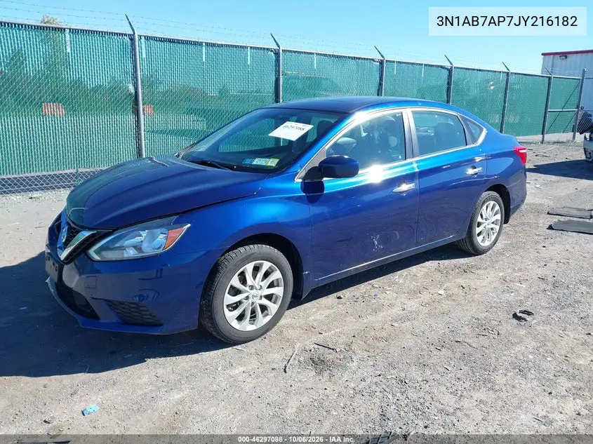 2018 NISSAN SENTRA VIN 3N1AB7AP7JY216182 — фото 2
