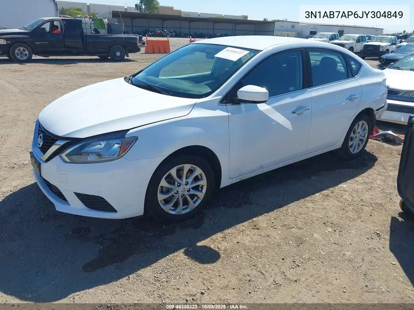 2018 NISSAN SENTRA VIN 3N1AB7AP6JY304849 — фото 2