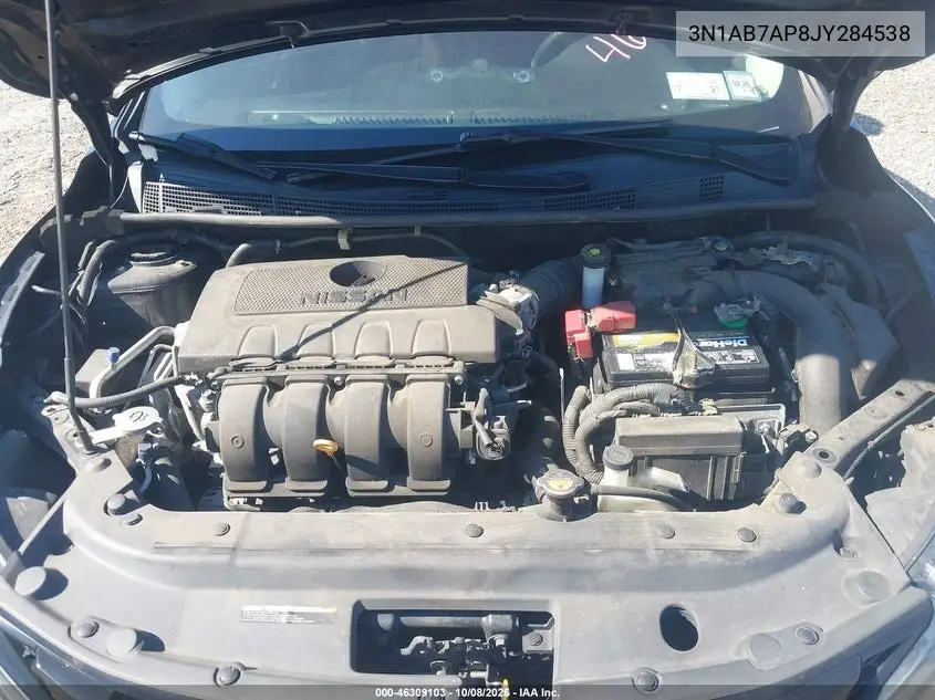 2018 NISSAN SENTRA VIN 3N1AB7AP8JY284538 — фото 10