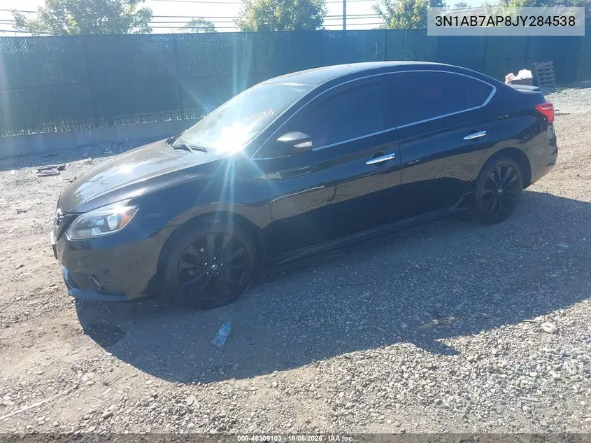 2018 NISSAN SENTRA VIN 3N1AB7AP8JY284538 — фото 2
