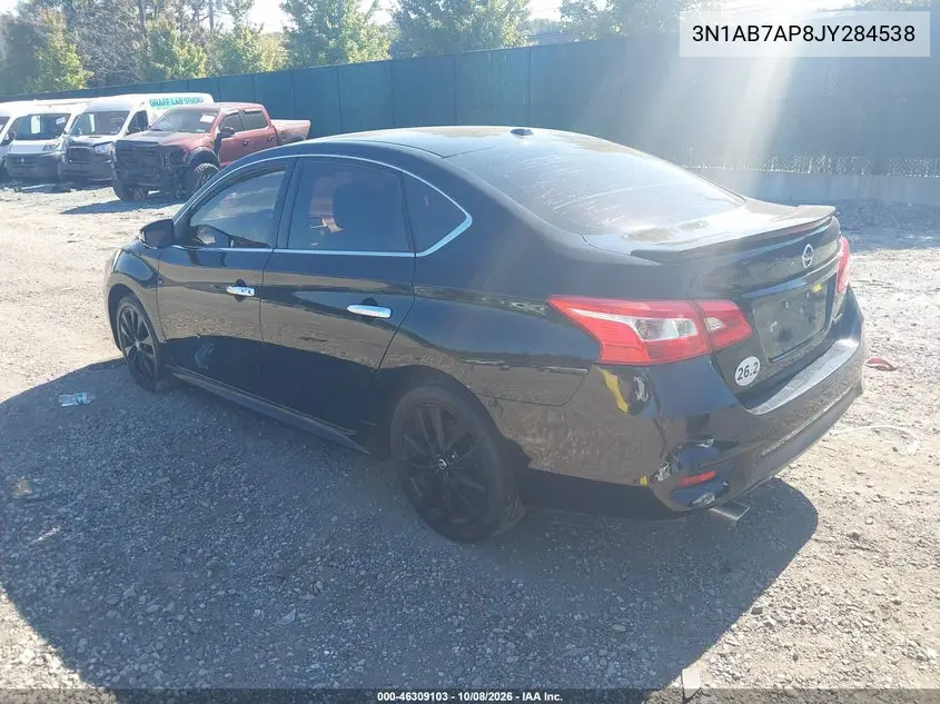 2018 NISSAN SENTRA VIN 3N1AB7AP8JY284538 — фото 3
