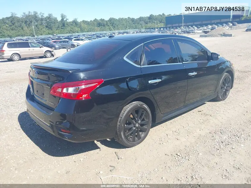 2018 NISSAN SENTRA VIN 3N1AB7AP8JY284538 — фото 4