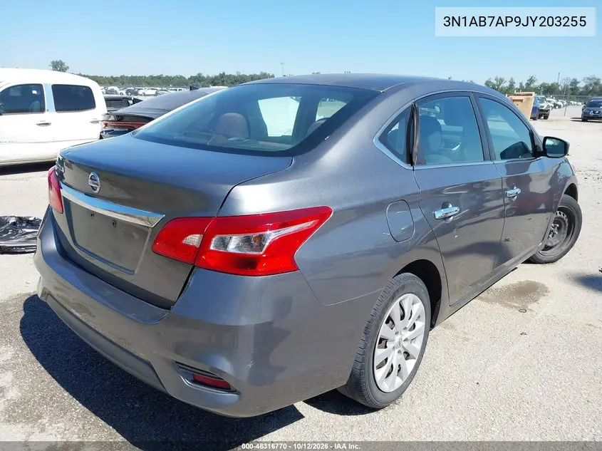 2018 NISSAN SENTRA VIN 3N1AB7AP9JY203255 — фото 4