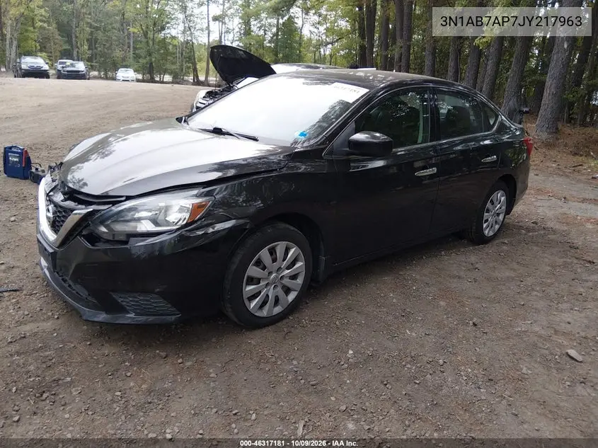 2018 NISSAN SENTRA VIN 3N1AB7AP7JY217963 — фото 2