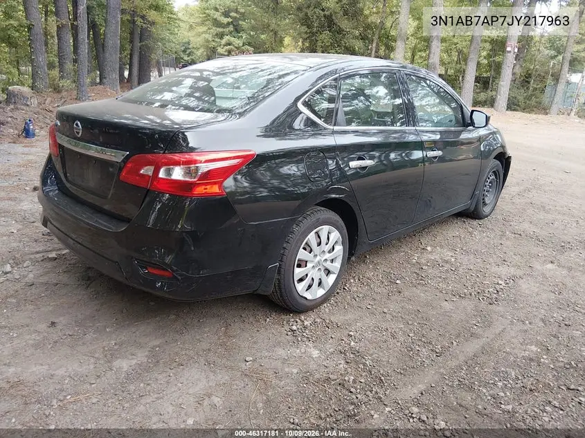 2018 NISSAN SENTRA VIN 3N1AB7AP7JY217963 — фото 4