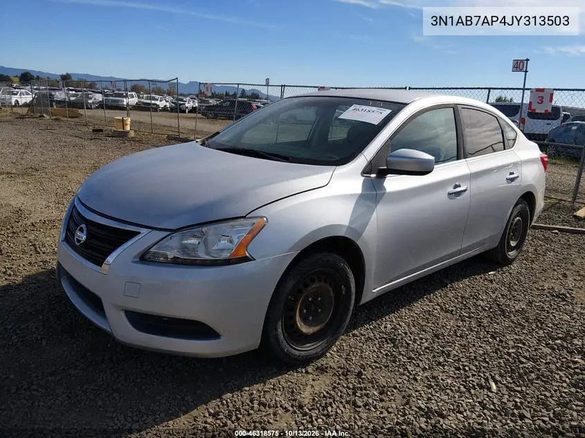 2018 NISSAN SENTRA VIN 3N1AB7AP4JY313503 — фото 2