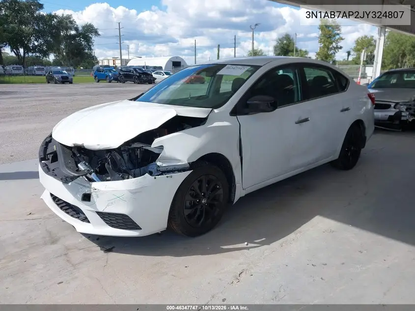 2018 NISSAN SENTRA VIN 3N1AB7AP2JY324807 — фото 2