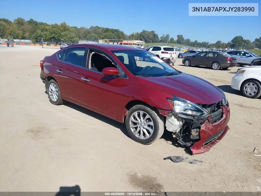NISSAN SENTRA 2018, VIN 3N1AB7APXJY283990
