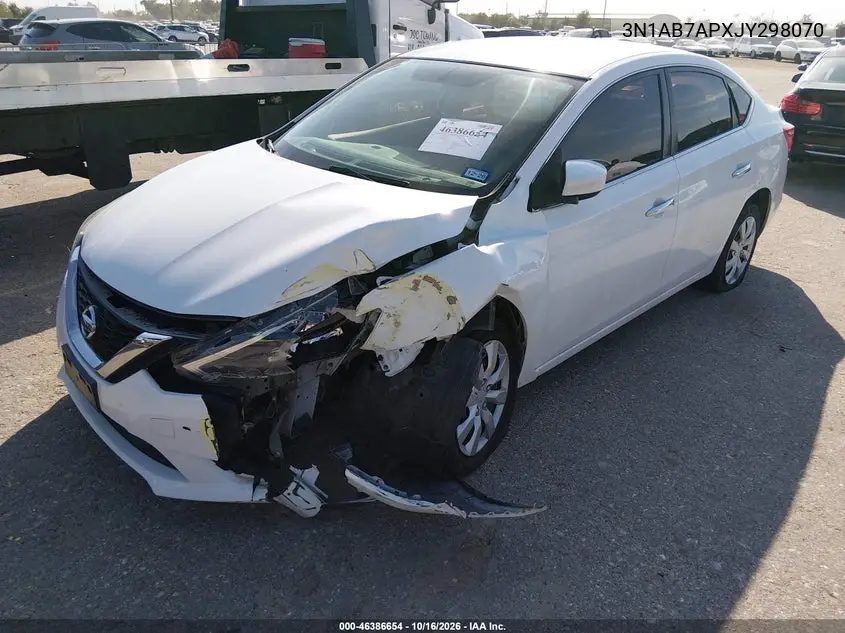 2018 NISSAN SENTRA VIN 3N1AB7APXJY298070 — фото 2