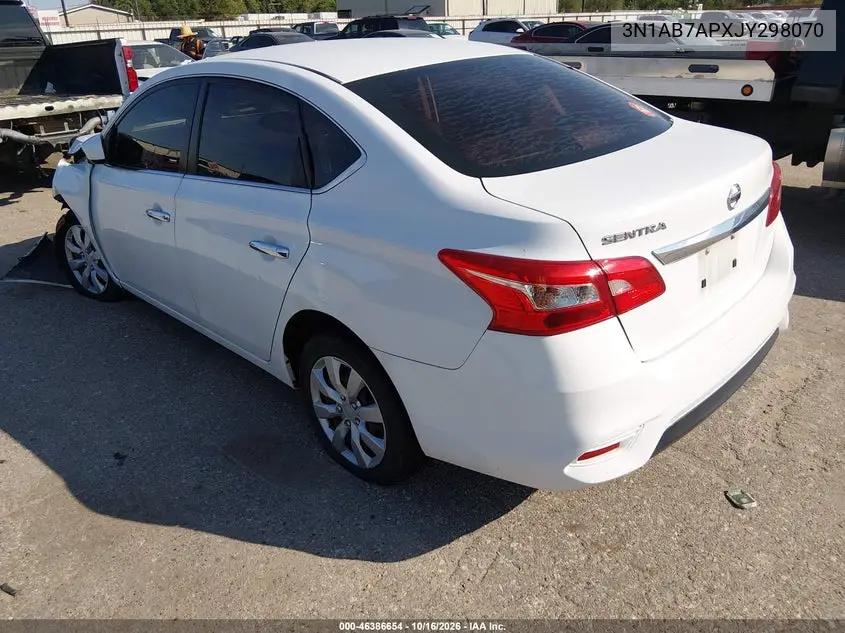 2018 NISSAN SENTRA VIN 3N1AB7APXJY298070 — фото 3