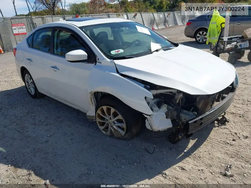 NISSAN SENTRA 2018, VIN 3N1AB7AP1JY300224