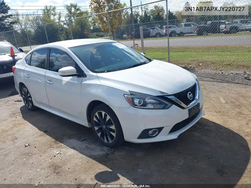 NISSAN SENTRA 2018, VIN 3N1AB7APXJY220727