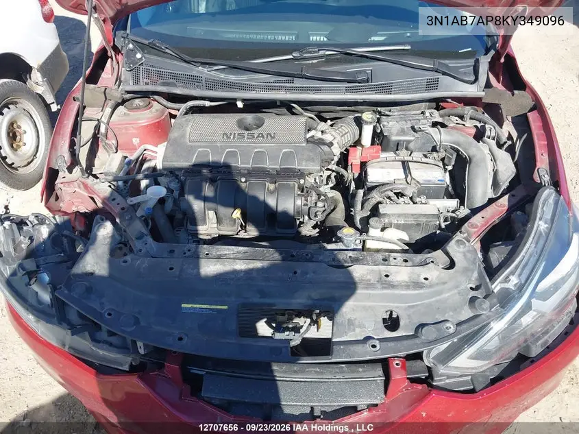 2019 NISSAN SENTRA VIN 3N1AB7AP8KY349096 — фото 10