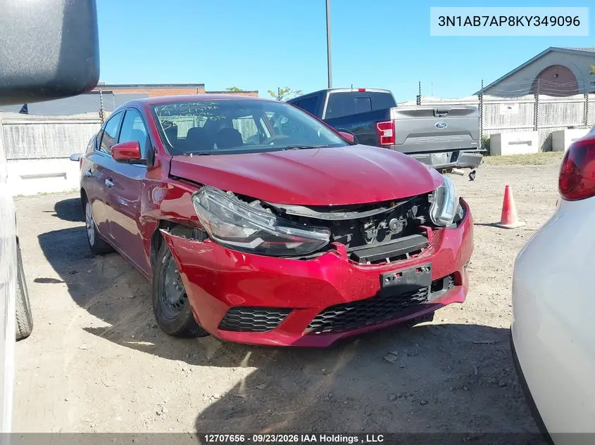 2019 NISSAN SENTRA VIN 3N1AB7AP8KY349096 — фото 14