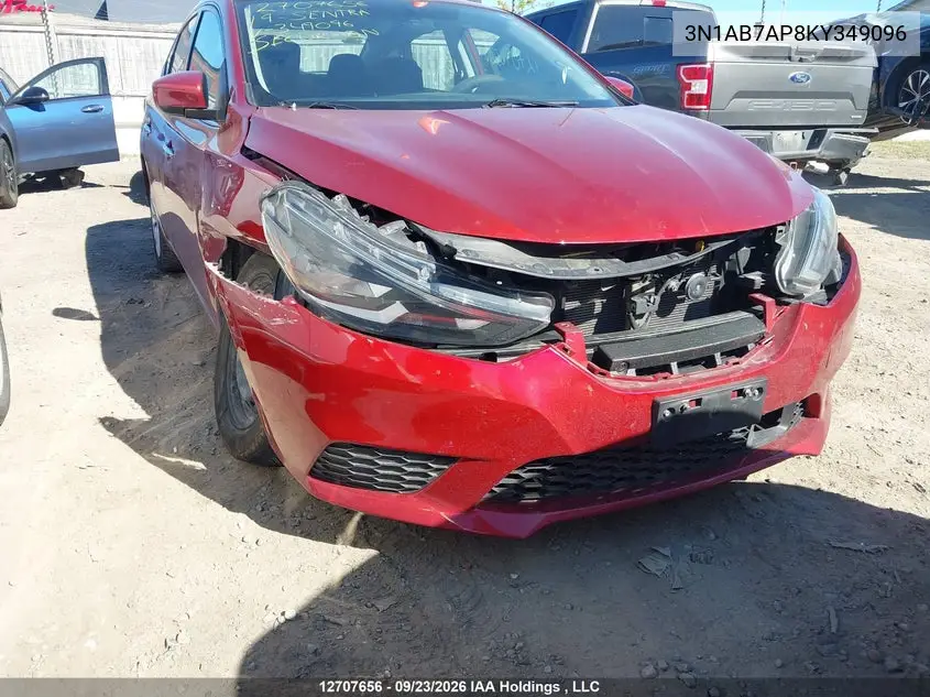 2019 NISSAN SENTRA VIN 3N1AB7AP8KY349096 — фото 6
