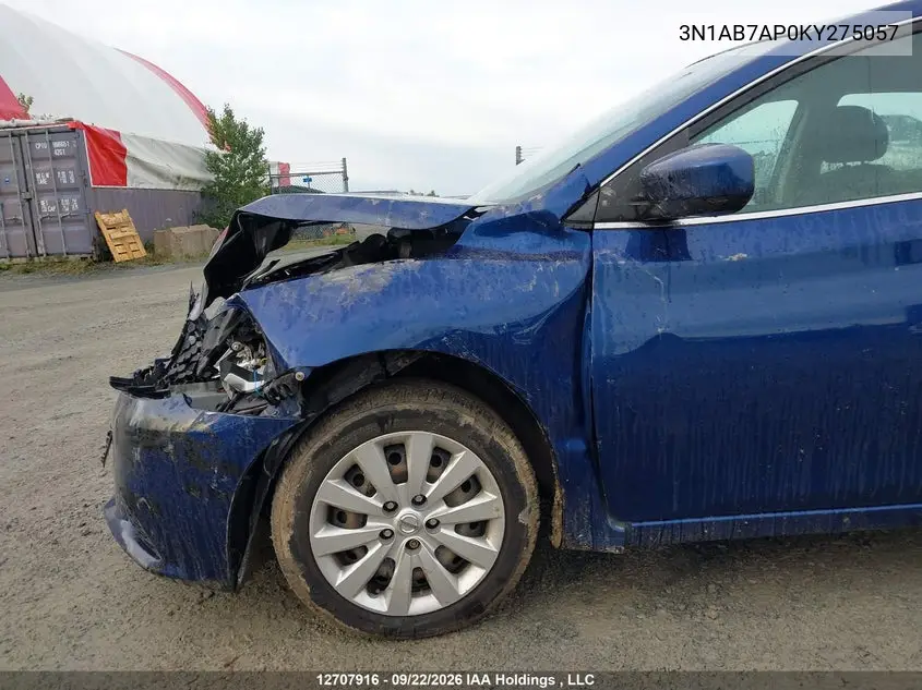2019 NISSAN SENTRA VIN 3N1AB7AP0KY275057 — фото 12