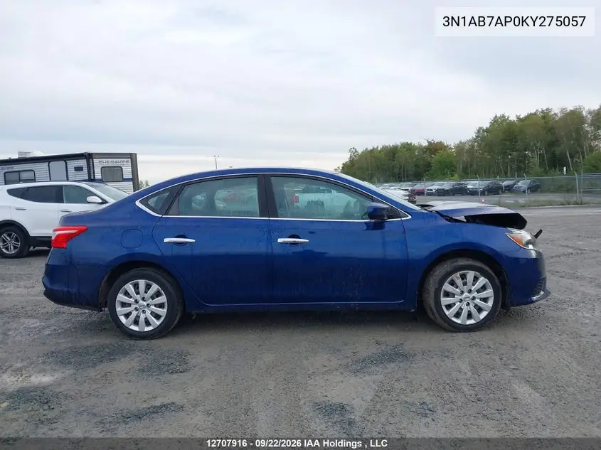 2019 NISSAN SENTRA VIN 3N1AB7AP0KY275057 — фото 14