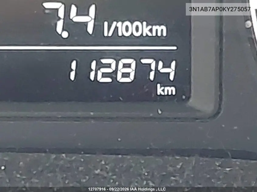 2019 NISSAN SENTRA VIN 3N1AB7AP0KY275057 — фото 16