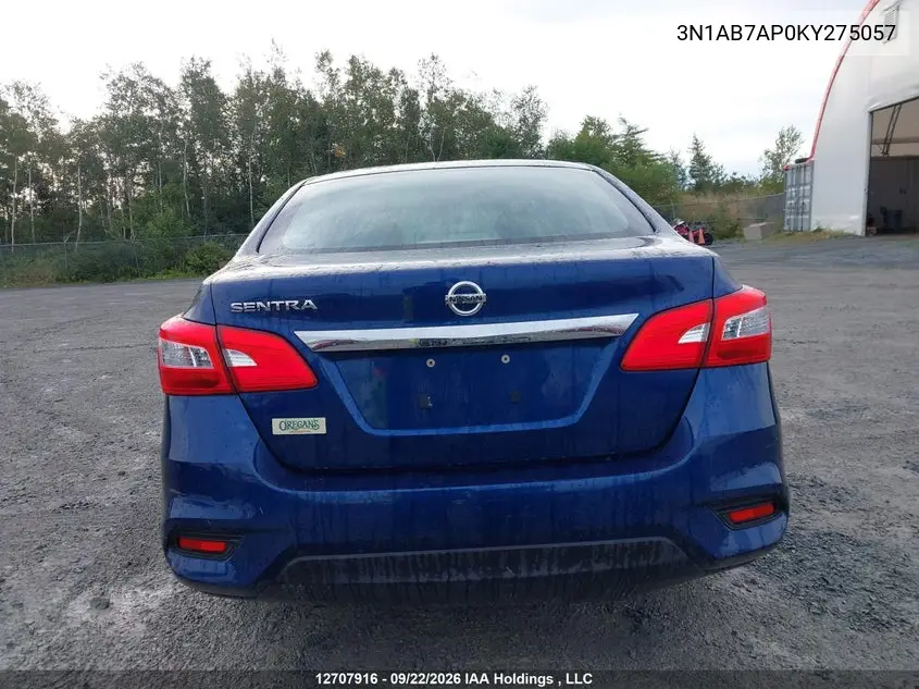 2019 NISSAN SENTRA VIN 3N1AB7AP0KY275057 — фото 17
