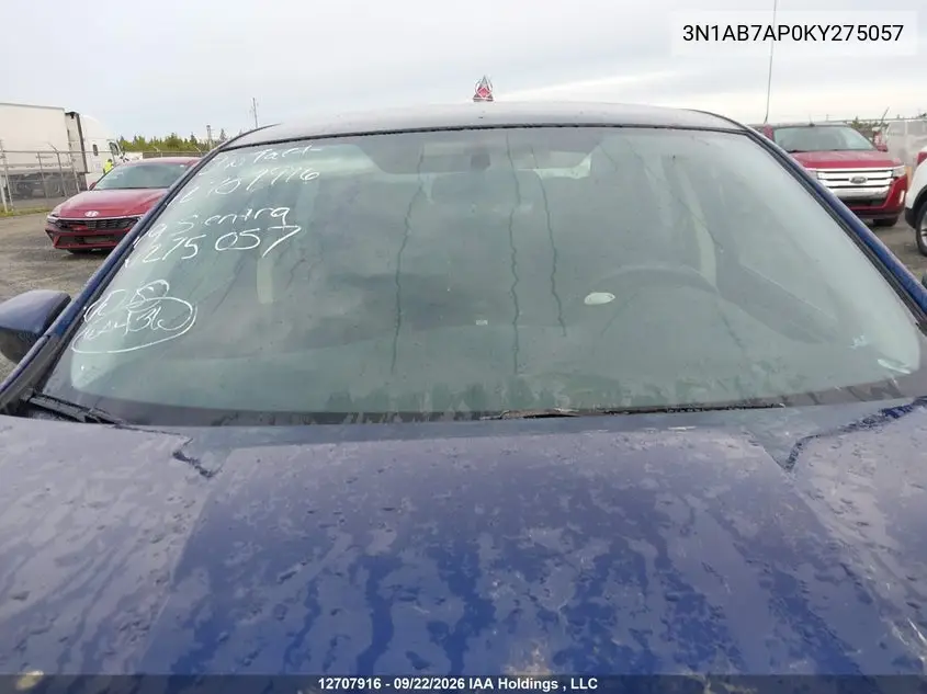 2019 NISSAN SENTRA VIN 3N1AB7AP0KY275057 — фото 18