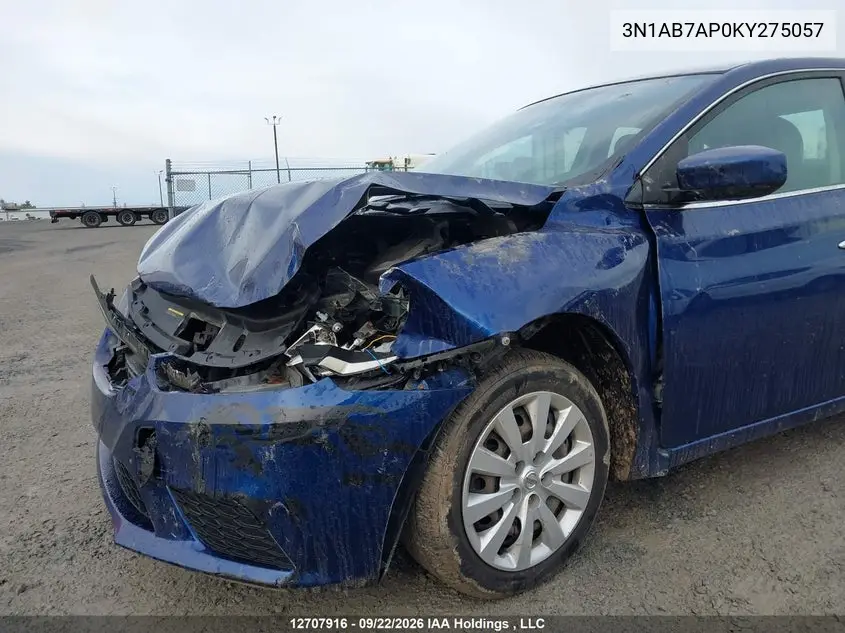 2019 NISSAN SENTRA VIN 3N1AB7AP0KY275057 — фото 6