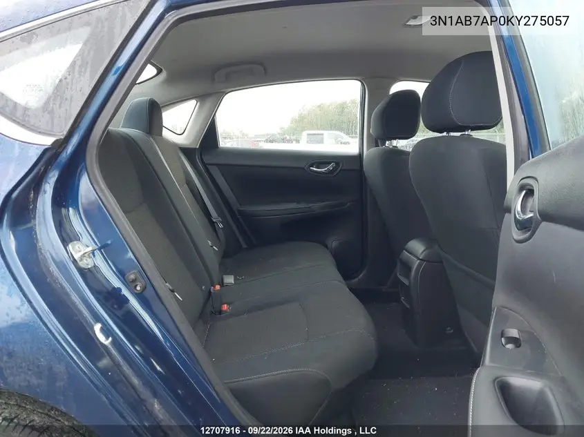 2019 NISSAN SENTRA VIN 3N1AB7AP0KY275057 — фото 8