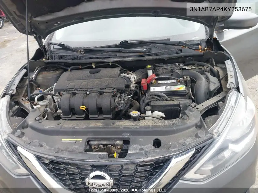 2019 NISSAN SENTRA VIN 3N1AB7AP4KY253675 — фото 10