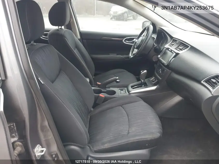 2019 NISSAN SENTRA VIN 3N1AB7AP4KY253675 — фото 5
