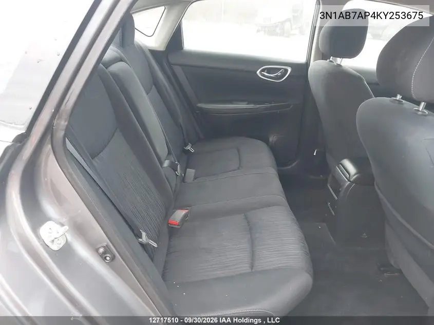 2019 NISSAN SENTRA VIN 3N1AB7AP4KY253675 — фото 8