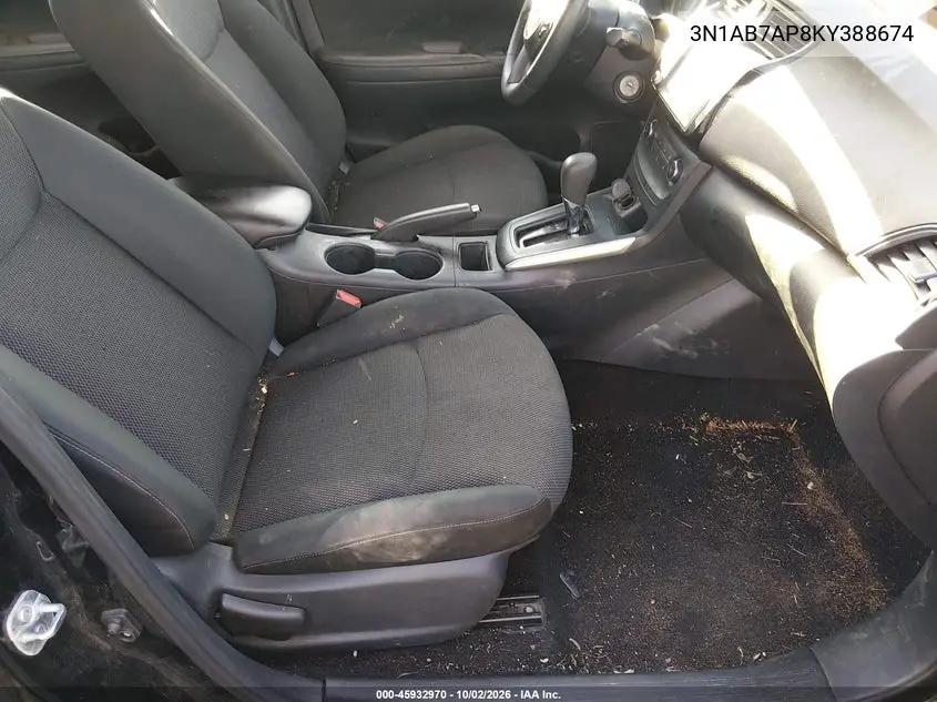 2019 NISSAN SENTRA VIN 3N1AB7AP8KY388674 — фото 5
