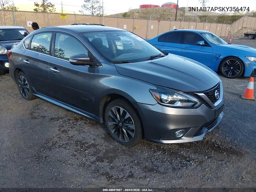 NISSAN SENTRA 2019, VIN 3N1AB7AP5KY356474