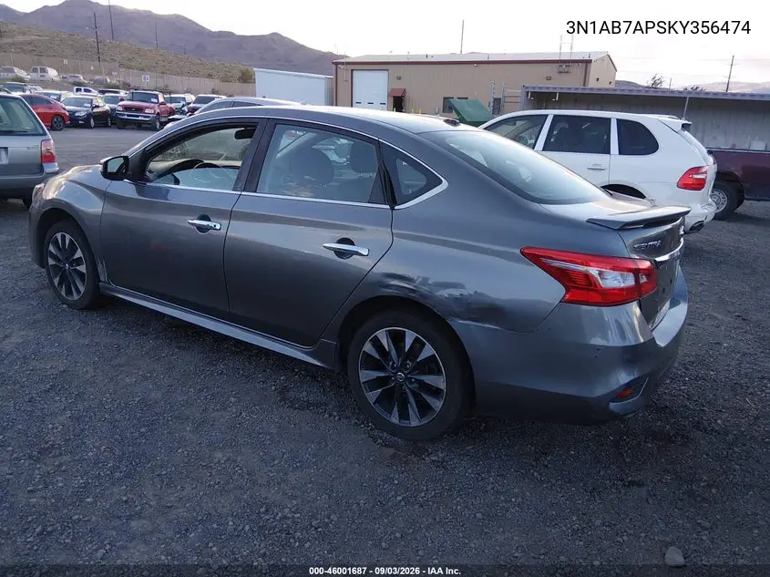 2019 NISSAN SENTRA VIN 3N1AB7AP5KY356474 — фото 3