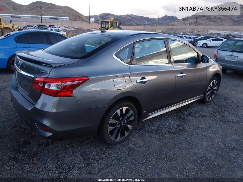 2019 NISSAN SENTRA VIN 3N1AB7AP5KY356474 — фото 4