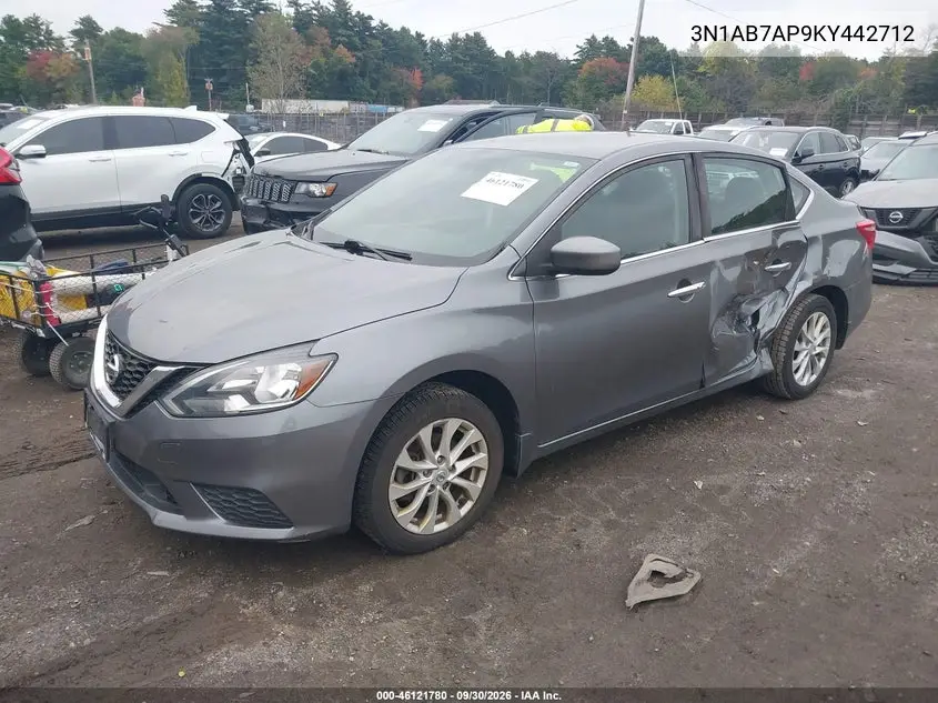 2019 NISSAN SENTRA VIN 3N1AB7AP9KY442712 — фото 2