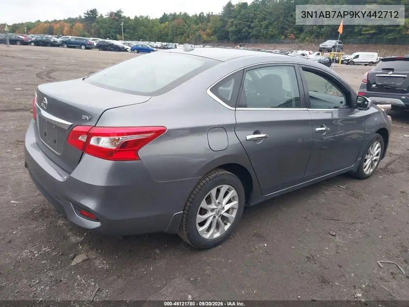 2019 NISSAN SENTRA VIN 3N1AB7AP9KY442712 — фото 4