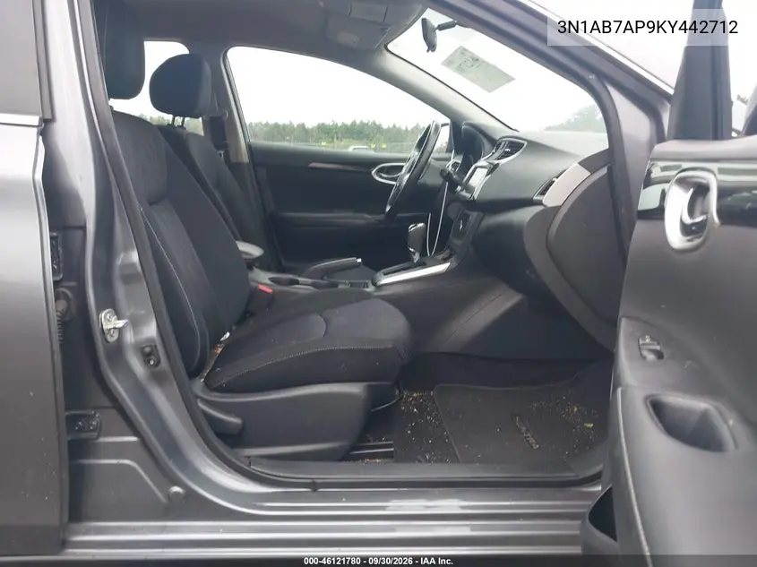 2019 NISSAN SENTRA VIN 3N1AB7AP9KY442712 — фото 5