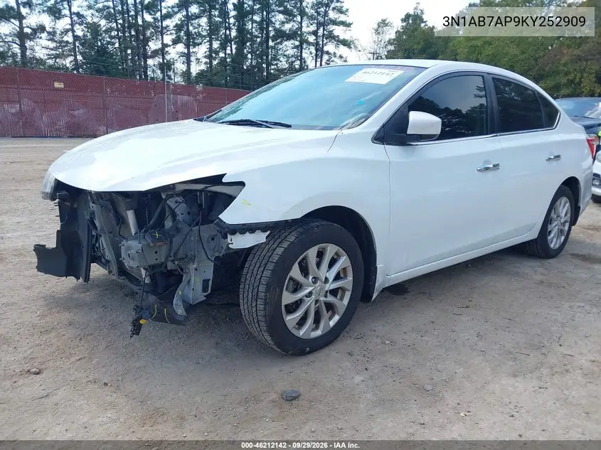 2019 NISSAN SENTRA VIN 3N1AB7AP9KY252909 — фото 2