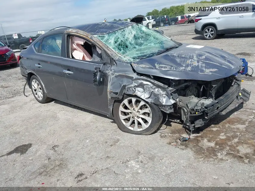 NISSAN SENTRA 2019, VIN 3N1AB7AP9KY261058