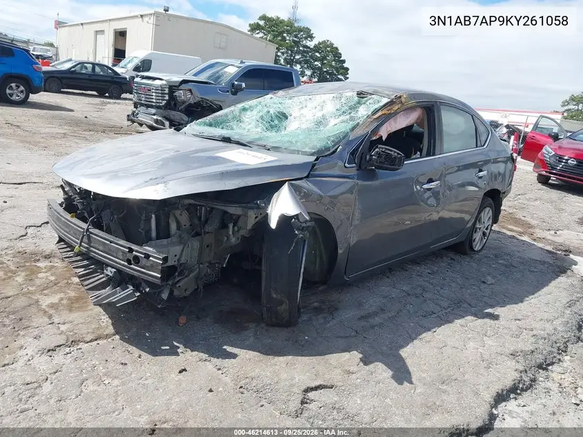 2019 NISSAN SENTRA VIN 3N1AB7AP9KY261058 — фото 2