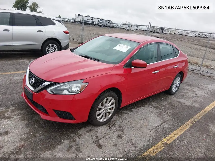 2019 NISSAN SENTRA VIN 3N1AB7AP5KL609984 — фото 2
