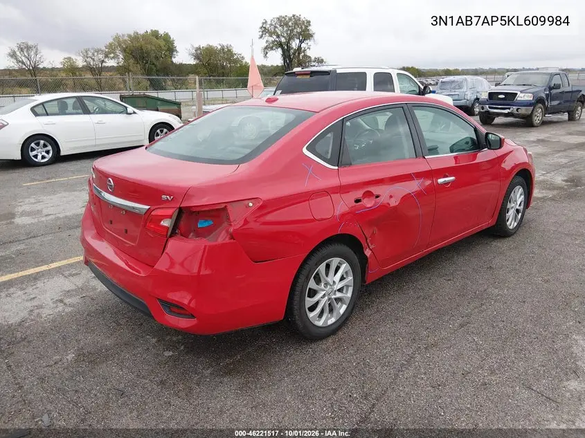 2019 NISSAN SENTRA VIN 3N1AB7AP5KL609984 — фото 4