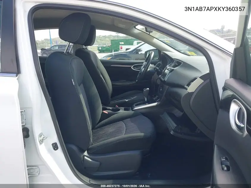 2019 NISSAN SENTRA VIN 3N1AB7APXKY360357 — фото 5