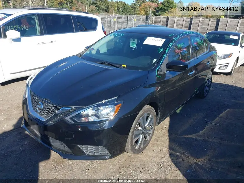 2019 NISSAN SENTRA VIN 3N1AB7AP1KY434412 — фото 2