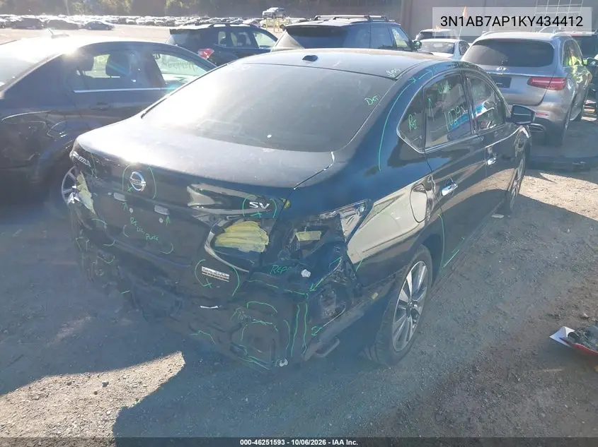 2019 NISSAN SENTRA VIN 3N1AB7AP1KY434412 — фото 4