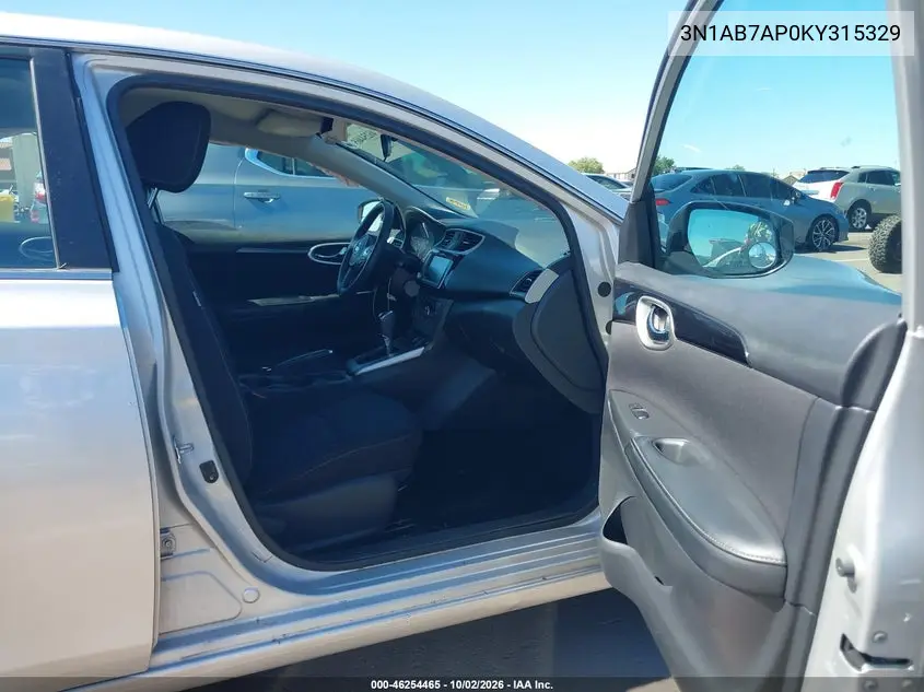 2019 NISSAN SENTRA VIN 3N1AB7AP0KY315329 — фото 5