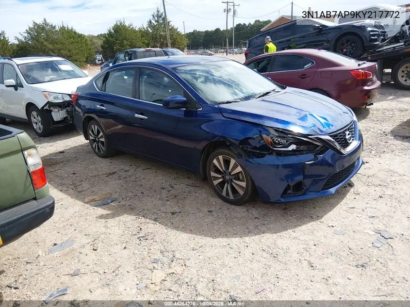 NISSAN SENTRA 2019, VIN 3N1AB7AP9KY217772