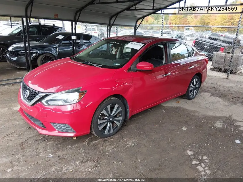 2019 NISSAN SENTRA VIN 3N1AB7APXKY254569 — фото 2